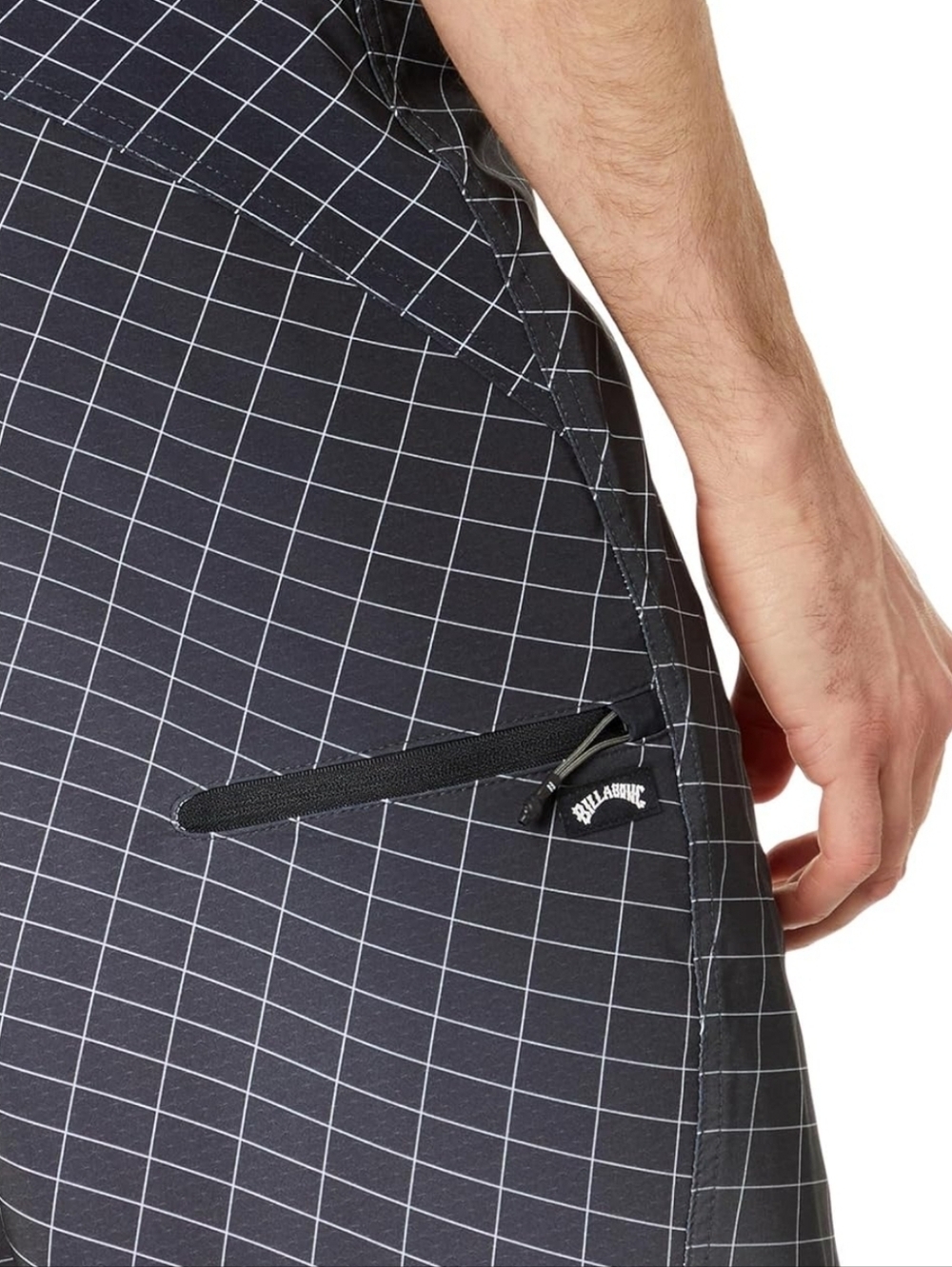 Billabong Black and Purple Grid Men's Fluid Pro Boardshorts 28 NWT - Picture 3 of 12